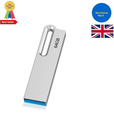 Elegantes 64 GB wasserdichtes USB 3.0-Flash-Laufwerk - Schlüsselanhänger-Design für einfache Mobilität