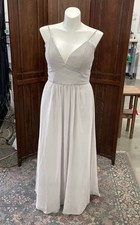 Morilee Silver Grey Chiffon Bridesmaids Dress - Sz 20