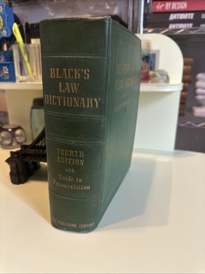 BLACKS LAW DICTIONARY FOURTH EDITION WEST PUBLISHING 1951 HENRY CAMPBELL HC BOOK