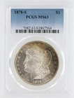 1878-S Morgan Silver Dollar PCGS MS63 S$1 San Francisco Minted No Reserve