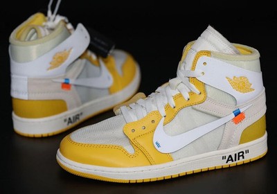 Off-White x Jordan 1  Canary Yellow  Men's Size US 7-12