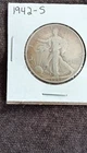 1942-S Liberty Walking Half Dollar San Francisco Silver 50C Circulated
