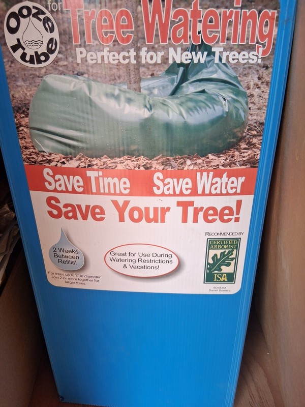 OOZE TUBE WATERING SYSTEM FOR NEW TREES