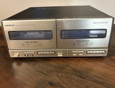 ONKYO K-05W Double Stereo Cassette Tape Tested, Limited Working Order
