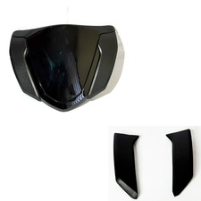 MASCHERINA ANTERIORE FRONTALE HONDA SH 125/150/350 CROMATURA NERA  NERO LUCIDO