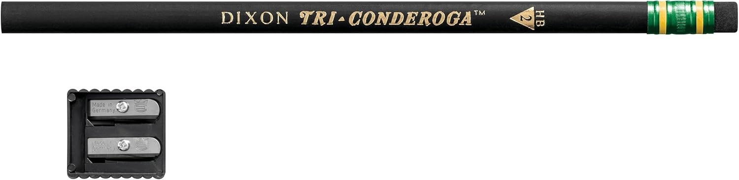 Ticonderoga Tri-Conderoga Triangular Pencils, Wood-#2, (Pack of 6, 72 Count)