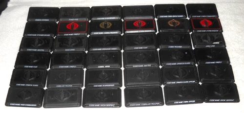 Lot of Random Modern GI Joe - Cobra Emblemed - Action Figure Stands