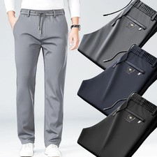 Ice Silk Cool Mens Pants 2026 New Summer Thin Casual Outdoor Quick-drying.