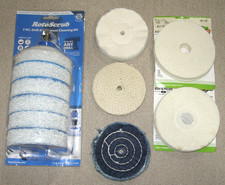 HOUSEHOLD LOT ROTOSCRUB 7pc GATOR 4 1/2" FINISHING DISCS 6 pc 3 MISCELLANEOUS DI