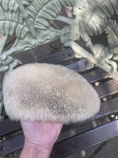 VINTAGE fawn sheepskin beret hat fur 