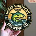 Tin Metal Signs Home Décor Great Northern Brewing Vintage Great Northern Brewing
