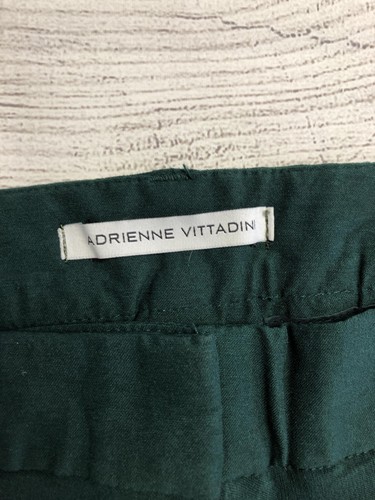 Adrienne Vittadini Pants Womens 8 Green Dress Trousers Straight Leg Stretch - Picture 4 of 10