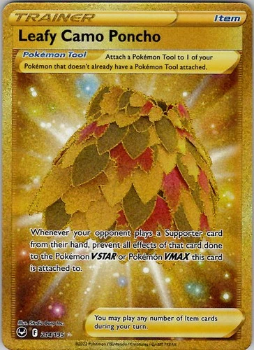 Leafy Camo Poncho (Secret) SWSH12: Silver Tempest 214/195 Holo NM