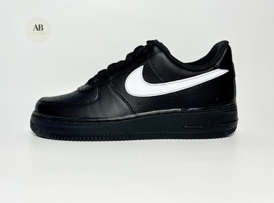 Nike Air Force 1 Low 07 Leather Premium Black White Panda UK Size 6 EUR 40