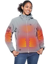 Heated Jacket for Women with 12V Battery Pack Winter Outdoor Soft Shell Elect...