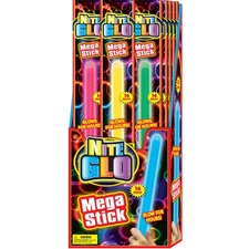 Ja-Ru 75 NiteGlo Assorted Colors Plastic Mega Stick 14 L in. (Pack of 24)