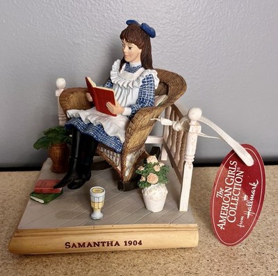 American Girl Doll Pleasant Co Samantha Book End HTF Hallmark Porch Ceramic CHIP