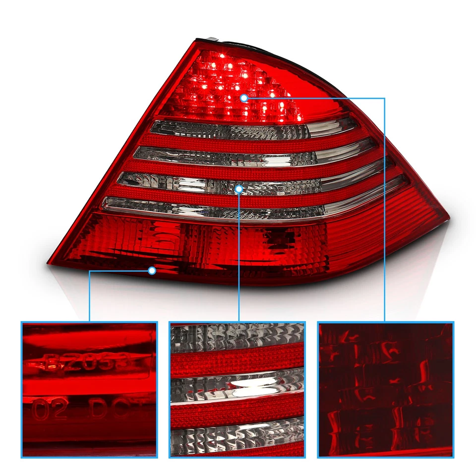  Задние фонари дымчатые красные для Mercedes-Benz W220 S-класса 1998-05 S430 S500 S600 S550 - Изображение 2 из 4