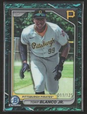 Tony Blanco Jr. 2024 Bowman #BCP-132 Chrome Prospects Aqua Lunar Refractors /125