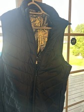 Men's Heated Black Vest 2XL with Rechargeable Battery