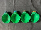 Vintage Teenage Mutant Ninja Turtles Full Set Of 4 Cereal Bowls 1990 Mirage