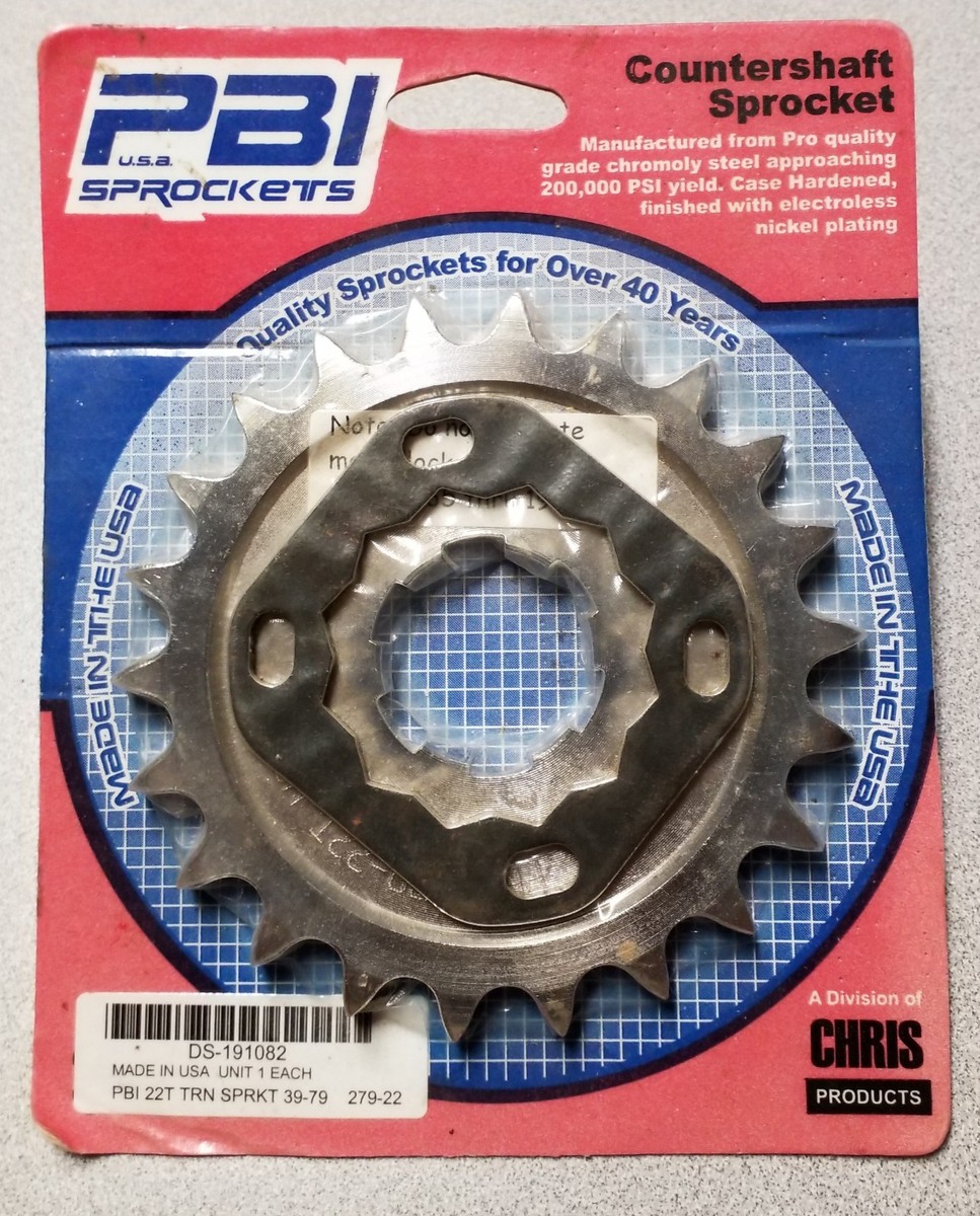 PBI - 279-22 - Steel Transmission Mainshaft Sprocket, 22T for sale