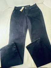 Talbots Women's 8 Dark Indigo Blue Curvy Straight Leg Jeans Stretch New
