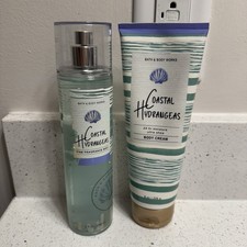 Bath  Body Works Coastal Hydrangeas 8 Fl OZ fragrance mist and body lotion