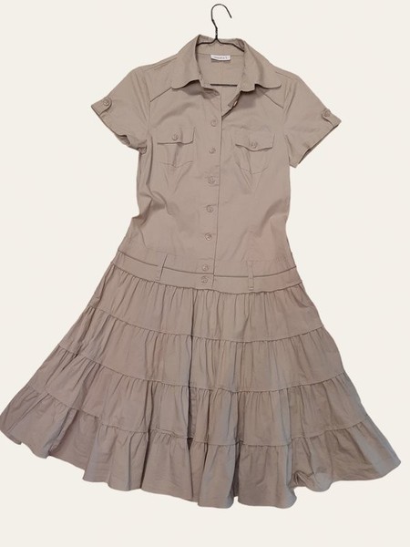 Women Yessica Dress Beige Elastane 38 / M / 46