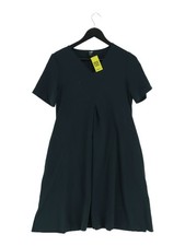 Uniqlo A-Line Midi Dress S in Blue