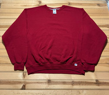 Vintage Y2K Russell Athletic Blank Raglan Crewneck Pullover Sweatshirt - Large