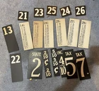 Vintage Gas Pump Price and Tax Placard SIGNS PAPER