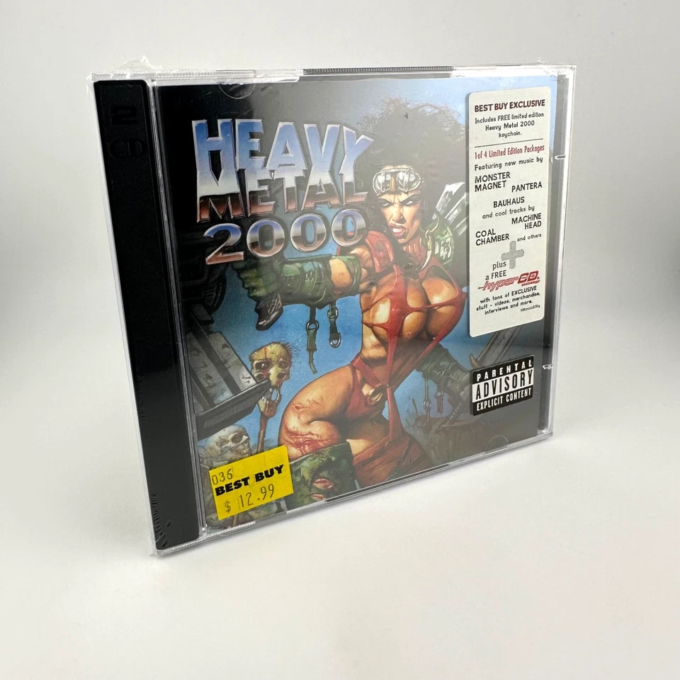Heavy Metal 2000 + Key Chain- Pantera, Bauhaus, QOTSA [ NEW 2CD + Hype ] SEALED - Image 3 of 4