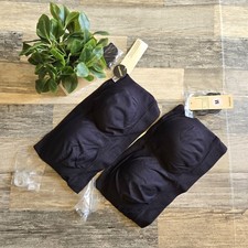 Truekind Black Lightly Lined Strapless Convertible Bra Bralette Bundle M NWT