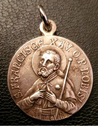 Religiöse Medaille Anfang 20. Jh. "Franziskus Xaver / Heiliger Ignatius von Loyola"