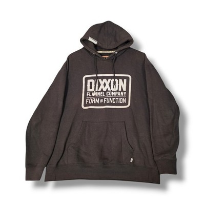 Dixxon Flannel Co Hoodie Mens M Black Form Function Pullover Sweatshirt Faded