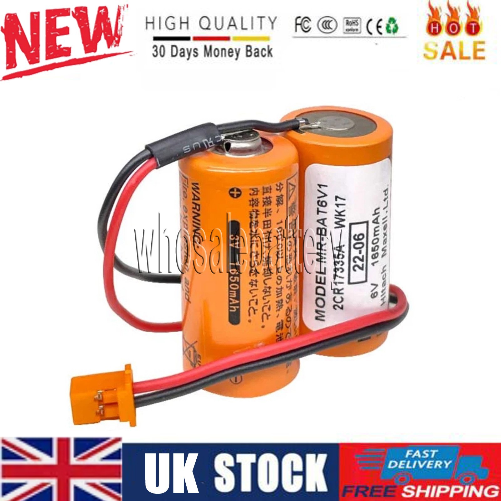 MR-BAT6V1 2CR17335A WK17 6V Battery for Mitsubishi M80 drive J4 servo system
