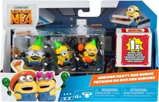 New, Despicable Me 4 Party Bus Bunch Mini Figure 4-Pack