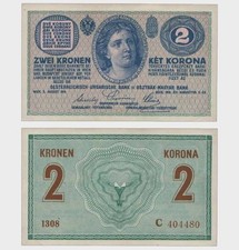 Austro-Hungary - 1914 - 2 Kronen -  aUNC   #CO8553