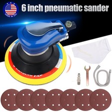 6 Air Body Random Orbital Palm Sander Da Buffing Sanding W 7 Discs 150mm Auto