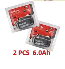 2 x Makita BL1860B-2 18V LXT Lithium-Ion 6.0 Ah Battery - NEW -