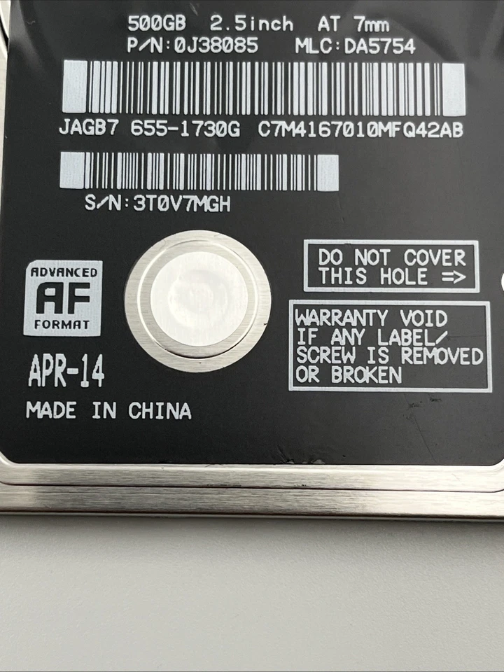 *HGST Z5K500 HTS545050A7E362 500 GB 2.5 in SATA II Laptop Hard Drive* - Image 4 of 4