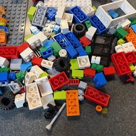 LEGO Juniors Red Vehicle Set 10659 Gas Station  No Box W/Manual Missing 3 Pieces