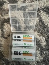 EBL Lot AA Rechargeable Ni-Mh Batteries 2300mAh Box