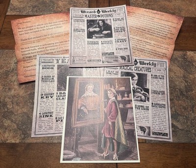 Wizarding Trunk Harry Potter Gilderoy Lockhart Art Print & Cheat Sheets