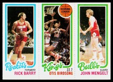 1980-81 Topps #48 / 105 / 122 Rick Barry / Otis Birdsong / John Mengelt - POOR