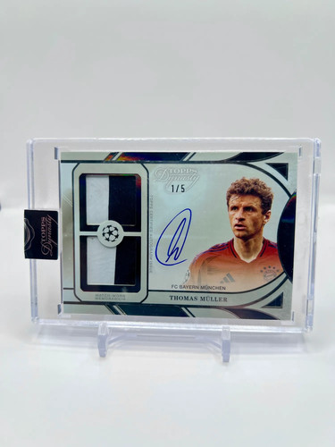 2025 Topps Dynasty UEFA Club Competitions Thomas Müller #ADRV-TM Patch Auto /5