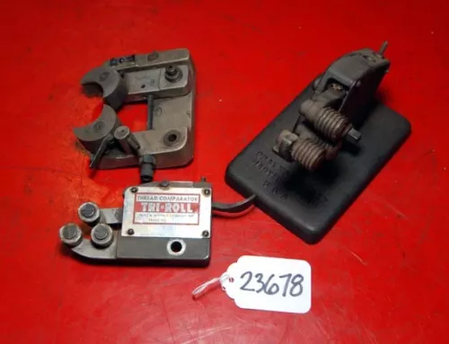 (2) Tri Roll Thread Comparators and (1) Johnson RWG (Inv.23678)