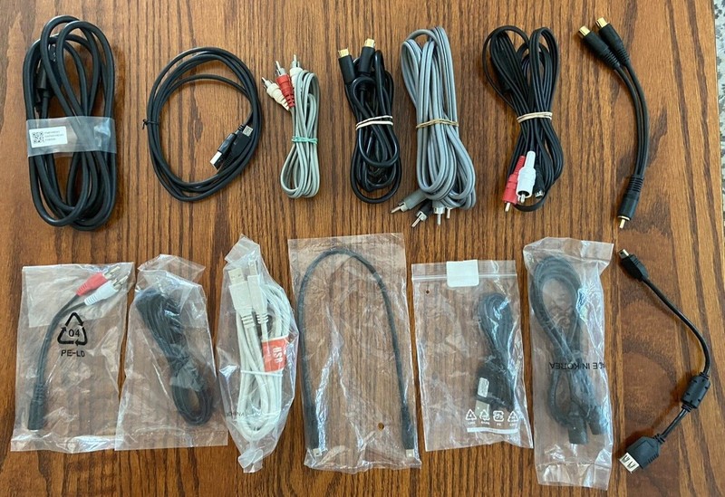 Various Lot of 14 New & Used Cables 