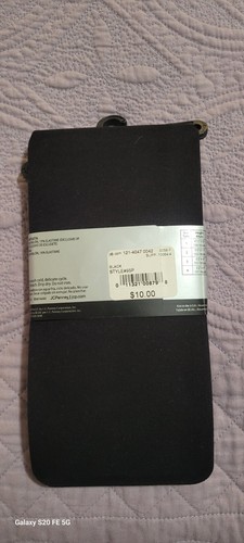 Worthington Control Top Tights Size 2 Black NEW with original Tag - Picture 2 of 2